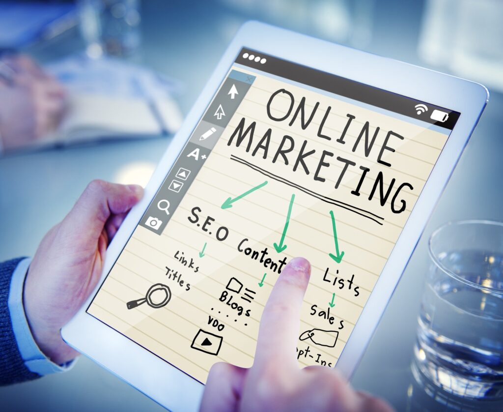 Marketing Digital tablet